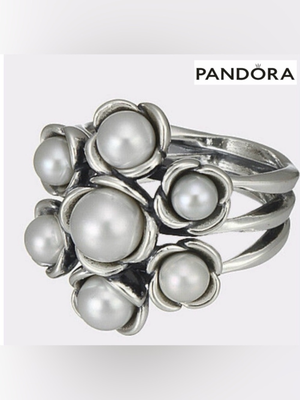 NIB PANDORA Ring New in Box White freshwater pearls
Size: 54/7 - Picture 2 of 13